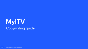 ITV | Tone of voice & branding for internal platforms
