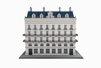 3D French Building