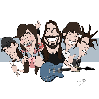 The Many faces of Dave Grohl