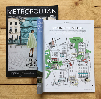 Eurostar Magazine Stoke Newington High Street Map