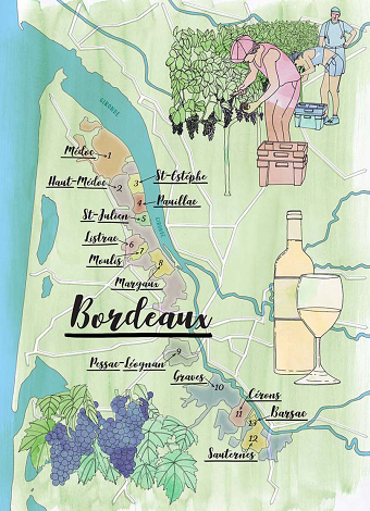 Bordeaux Map Decanter Magazi