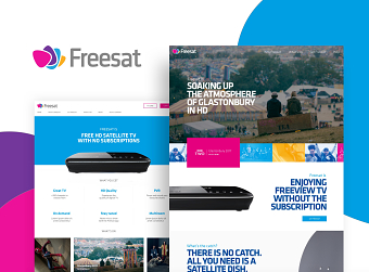 Freesat website redesign