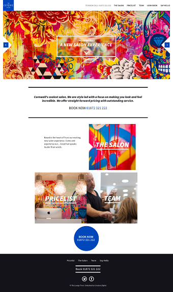 Coterie Hair Salon Website Design