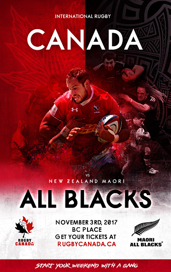Canada v Maori All Blacks Poster & Logo