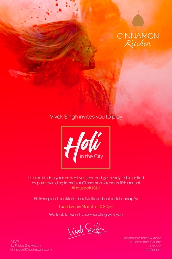 Cinnamon Kitchen Holi E-vite