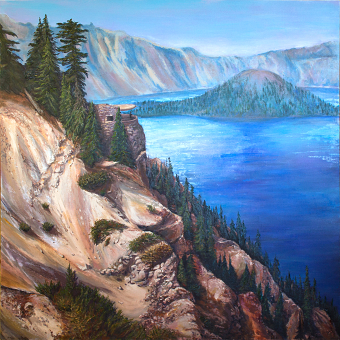Crater Lake and Wizard Island