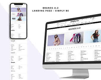 Brands A-Z Landing Page