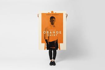 Man In An Orange Shirt
