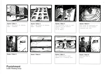 Punishment, Commissioned Storyboard for short film.