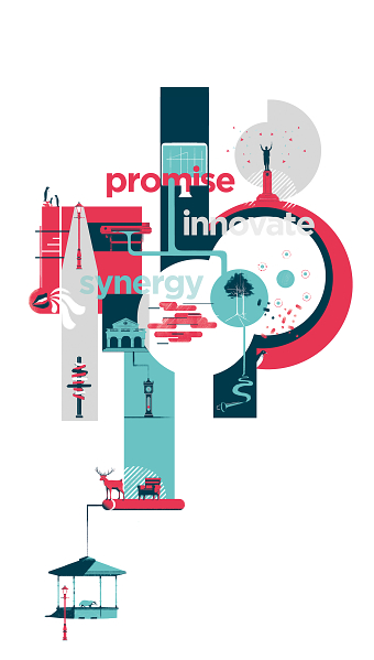 Illustrated Company Wall Mural