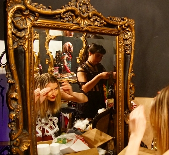 Backstage At Black Sheep Gallery Fashion Show