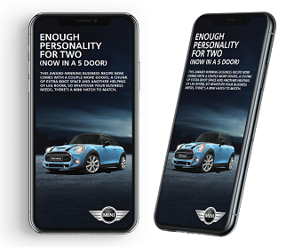 UI Design - Pop up ad for MINI