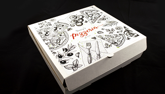 Pizza mock up birthday gift