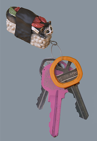 Sushi and keys