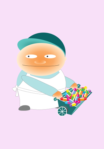 Sweet-seller (Vectors)