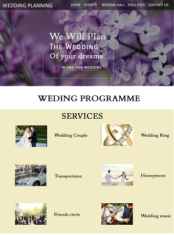 Wedding E mailer design
