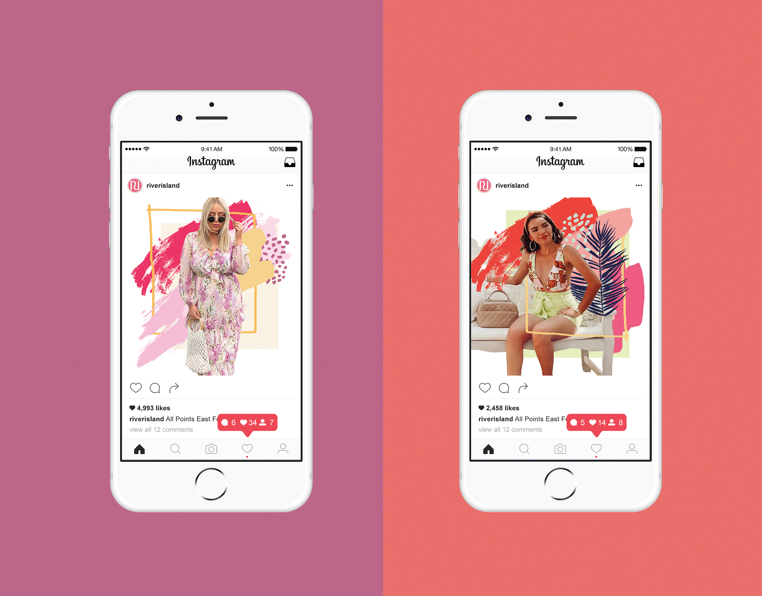 Visual Identity, Events Communication & Social for River Island