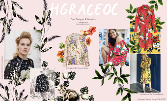 Spring & Summer & Fall Prints for clothing brand Varvara Design 18' Collections