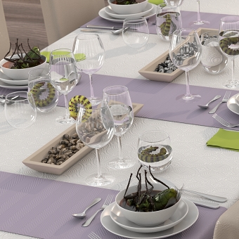 3D Table with special food