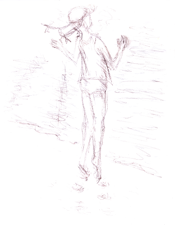 Sketches on the beach