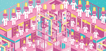 Isometric city Posters