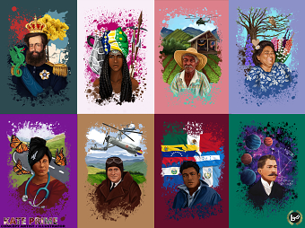 Flash Cards of Inspirational People - LatinX Origins - Educational Cards for Children