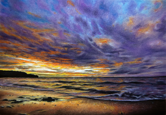Auckland New Zealand Mixed Media Artwork