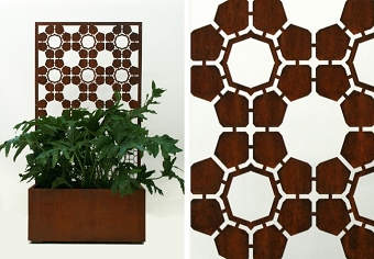 LINE & BEE | Corten planter