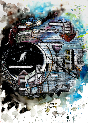 Book illustration - Fantasy fictional world