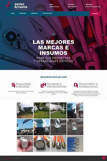 Javier Arrastia - Sitio web en Wordpress
