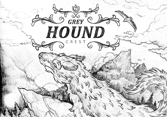 Grey hound crest Whiskey