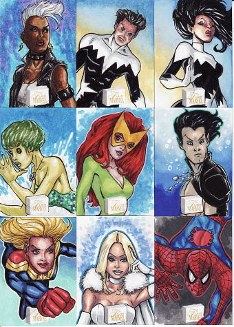 Marvel Flair Sketch Cards