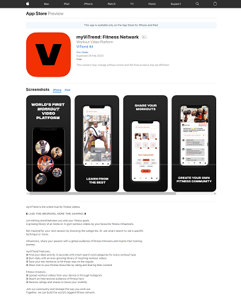 Fitness App Launch
