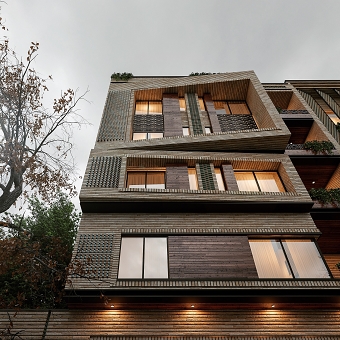 Rendering and design an apartment facade