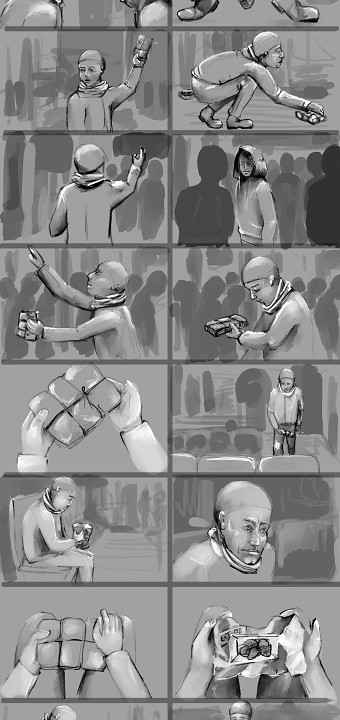 Storyboard for personal short video project