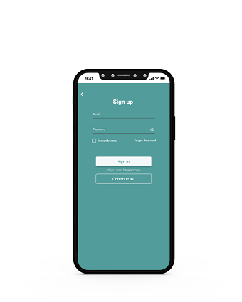 Flip Application - Sign Up landing page
