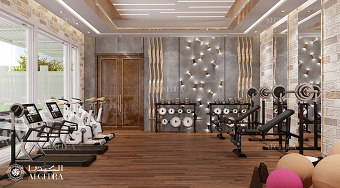 Home gym interior design