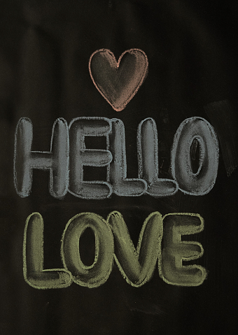 Coffee time chalk lettering
