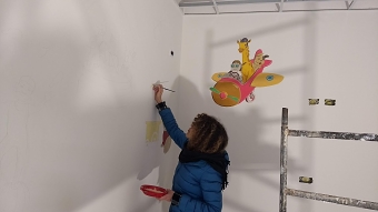 wall decoration for dental technician (children rooms)