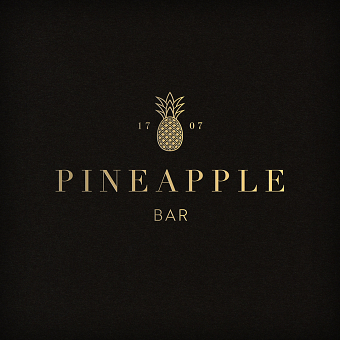 Pineapple Bar logo. Designed for Manor House 1707