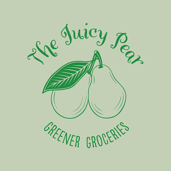 The Juicy Pear – Green Greengrocers Branding