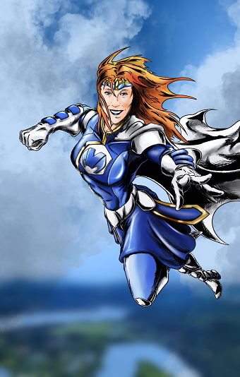 Super-mum character design