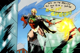 Golden Speedo Character design