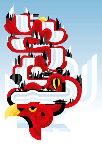 Hahnenkamm Illustration 2020