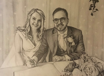 Wedding Portrait - Dave & Rhian