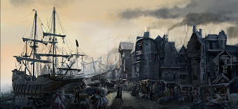 Medieval Port - Concept Art