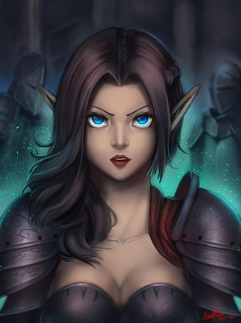 Knight Elf { Portrait }
