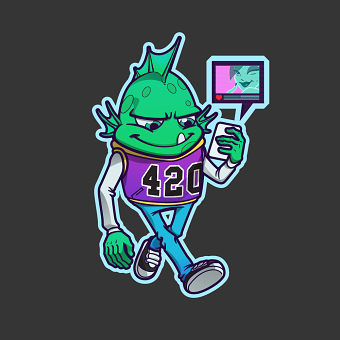 Monster Love Sticker Illustration