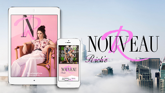 Nouveau Riche Branding and marketing design