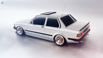 Automotive CGI: BMW E21